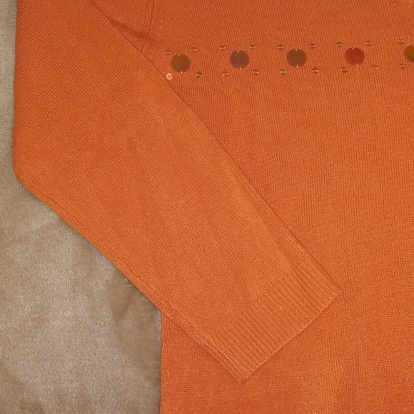 🌺FALL SWEATER PUMPKIN COLOR🎃 - Picture 5 of 6